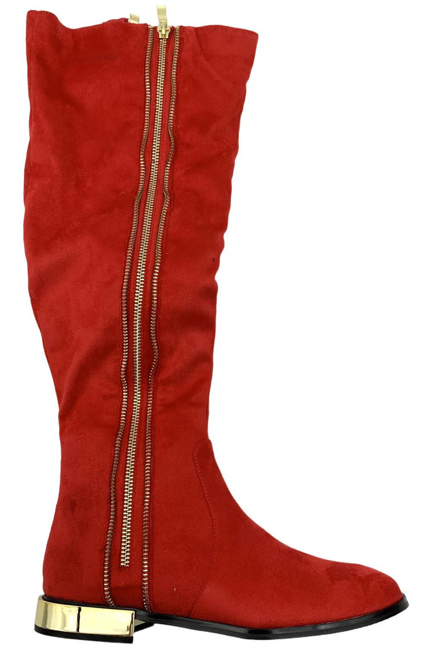 Ninety Union Women's Majestic Knee High Boot Red - Medium